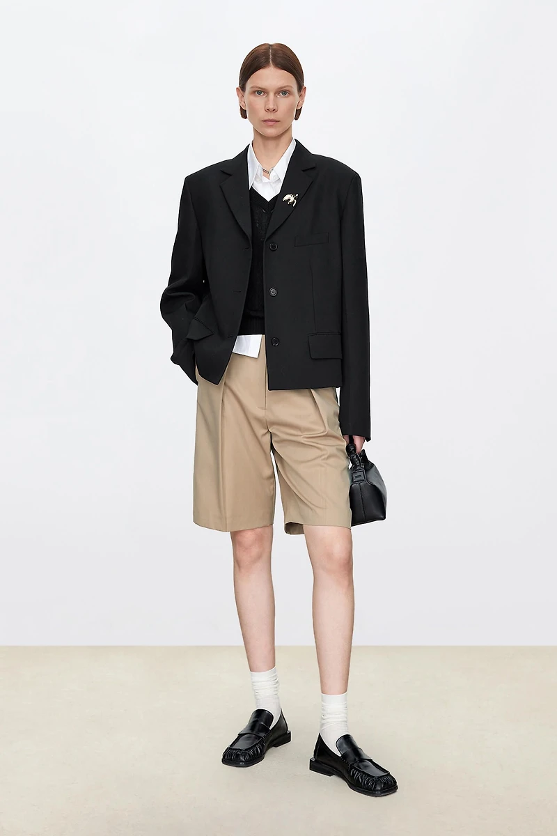 MARZOTTO Architectural Cropped Blazer
