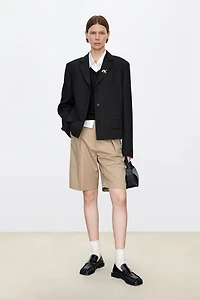 MARZOTTO Architectural Cropped Blazer