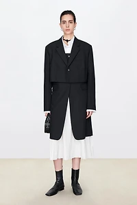 MARZOTTO Fake Two-Piece Blazer Shorts
