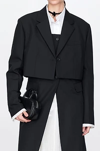 MARZOTTO Fake Two-Piece Blazer Shorts