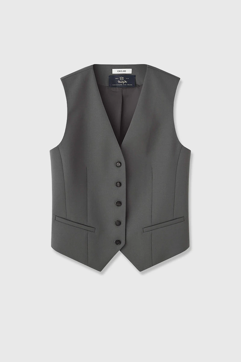 MARZOTTO Slightly Tapered Inverted-T Vest