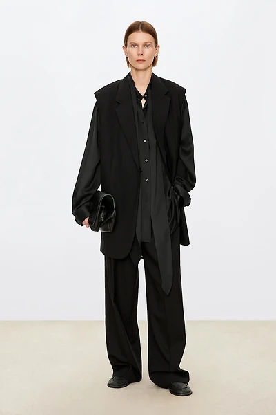MARZOTTO Wool & Silk-Blend Panel Pants