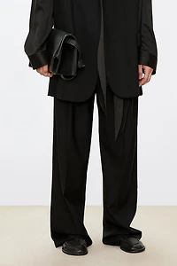 MARZOTTO Wool & Silk-Blend Panel Pants