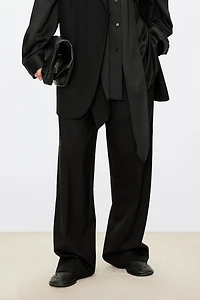 MARZOTTO Wool & Silk-Blend Panel Pants