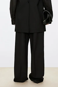 MARZOTTO Wool & Silk-Blend Panel Pants