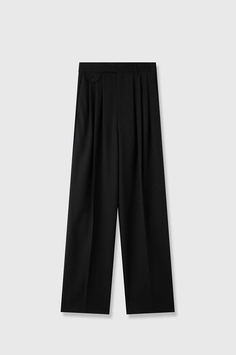 MARZOTTO Wool & Silk-Blend Panel Pants