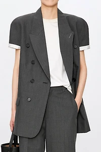 MARZOTTO Wool Short‑sleeve Suit
