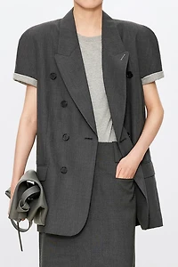 MARZOTTO Wool Short‑sleeve Suit