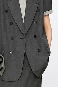 MARZOTTO Wool Short‑sleeve Suit