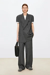 MARZOTTO Wool Turn‑up Pants