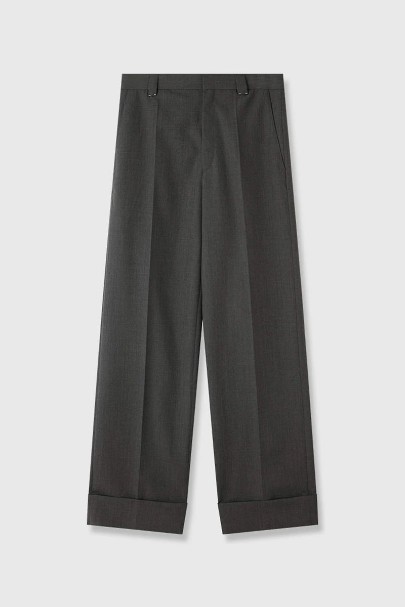 MARZOTTO Wool Turn‑up Pants