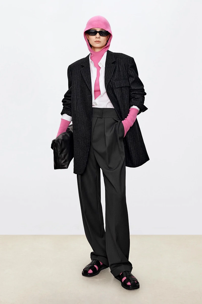 Merino Wool Dress Pants with Adjustable Waist Closure
