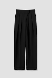 Merino Wool Dress Pants with Adjustable Waist Closure