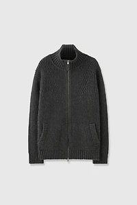 Mixed-color Turtleneck Pullover