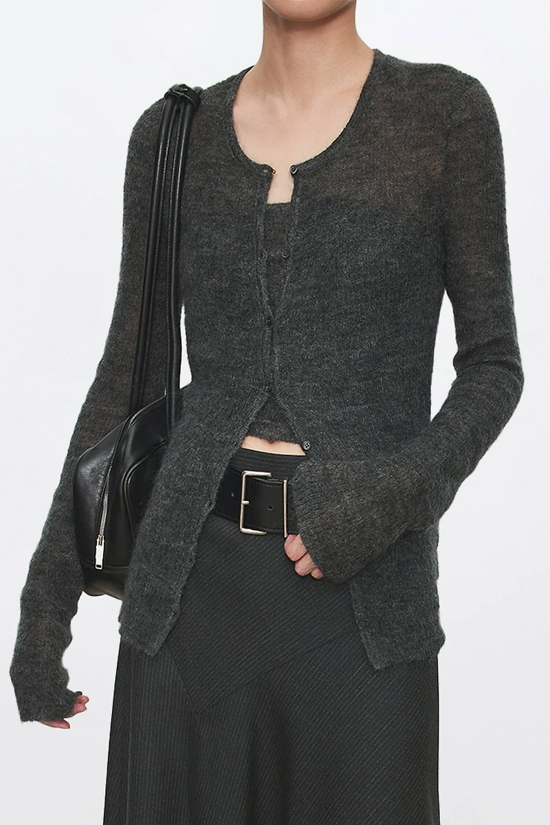 Mohair-Wool Blend Knit Set