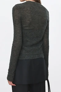 Mohair-Wool Blend Knit Set