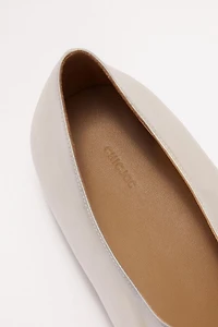 Mulberry Silk Hand-Pleated Ballet Flats