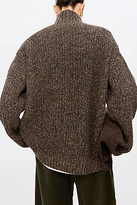 Multi-colored Turtleneck Pullover
