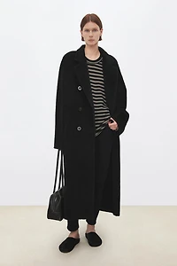 Peruvian 100% Alpaca Classic Double-Breasted Coat