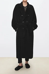 Peruvian 100% Alpaca Classic Double-Breasted Coat