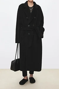 Peruvian 100% Alpaca Classic Double-Breasted Coat