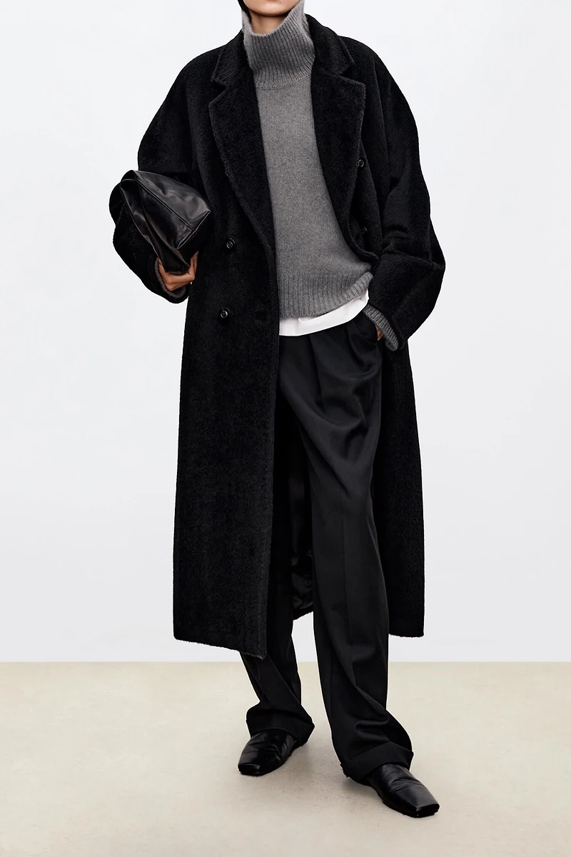 Peruvian 100% Alpaca Classic Double-Breasted Coat