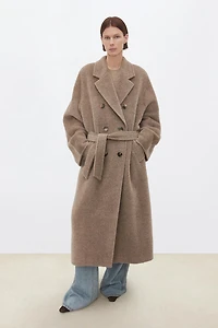 Peruvian 100% Alpaca Classic Double-Breasted Coat
