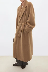 Peruvian INCA Undyed Suri Alpaca Long Coat