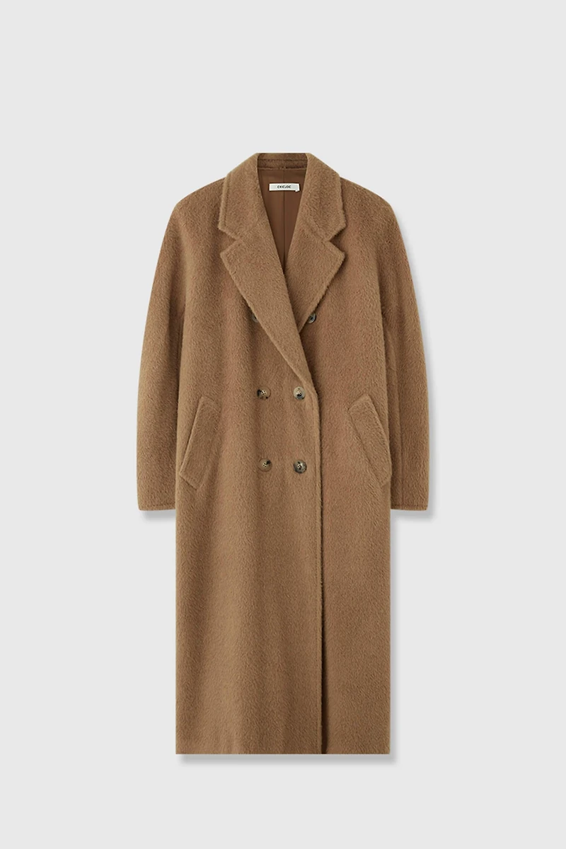 Peruvian INCA Undyed Suri Alpaca Long Coat