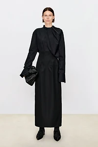 Pima Cotton Draped Blouse
