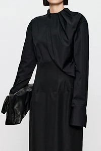 Pima Cotton Draped Blouse