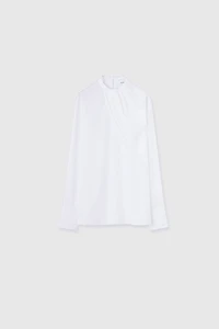 Pima Cotton Draped Blouse