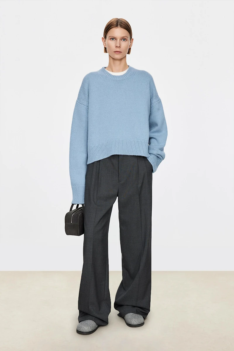 Pure Cashmere Crew Neck Oversized Sweater