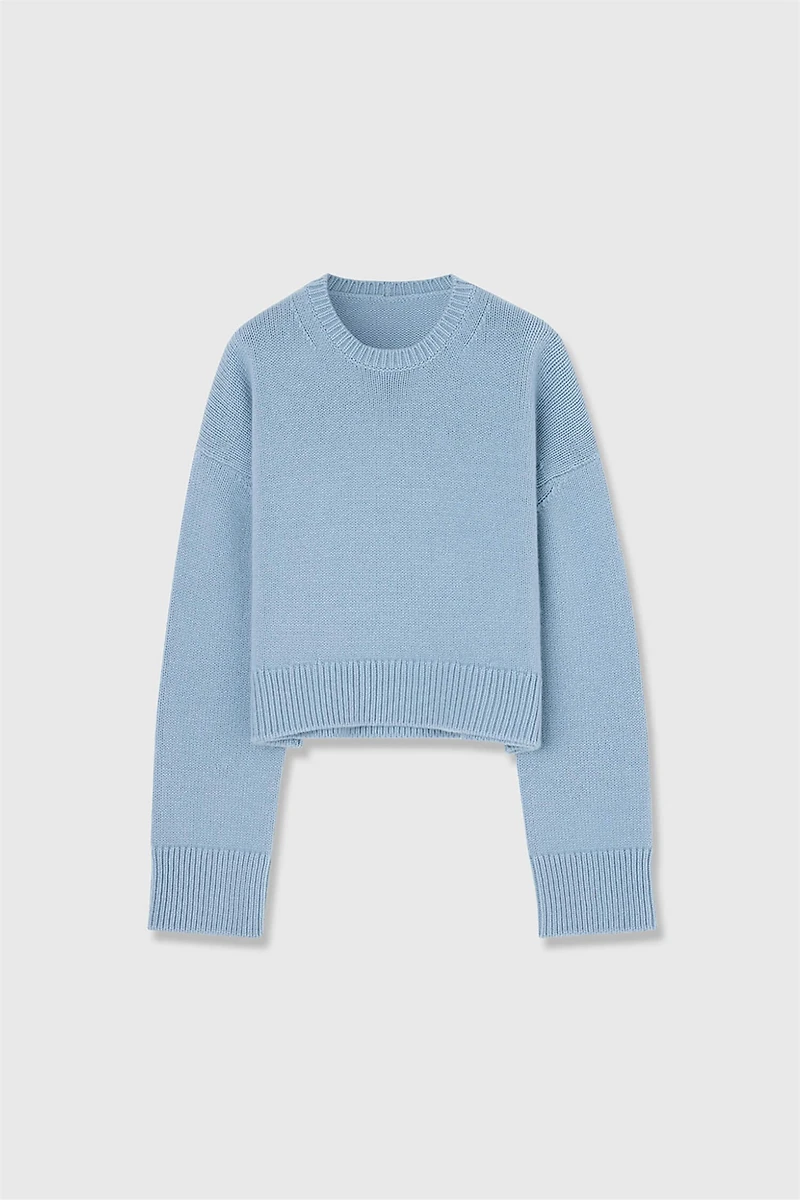Pure Cashmere Crew Neck Oversized Sweater