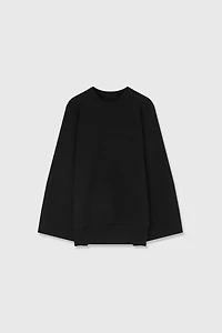 Pure Cashmere Loose Sleeves Round-Neck Sweater