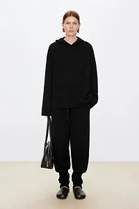 Pure Cashmere Thickened Hoodie Sweater