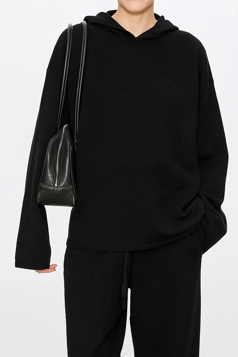 Pure Cashmere Thickened Hoodie Sweater