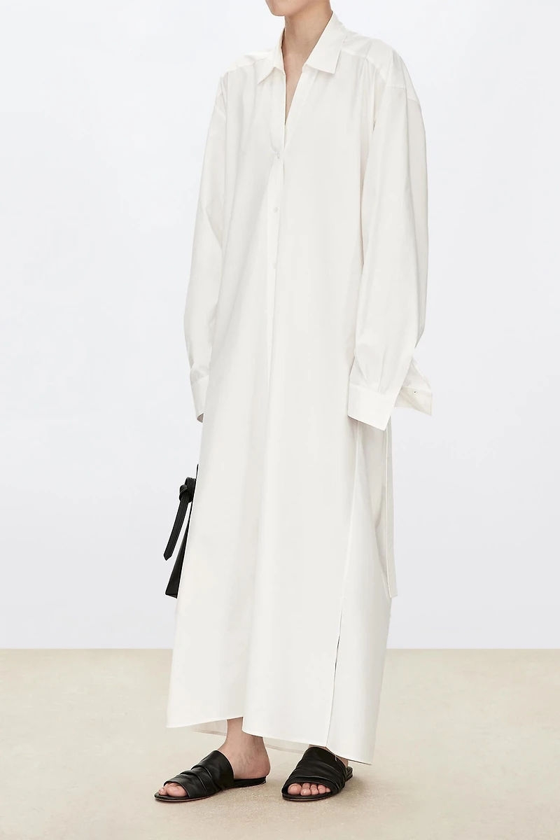 Pure Cotton Oversized Shirt Dress