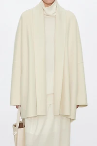 Pure Wool Handcrafted Double-Faced Bathrobe Coat
