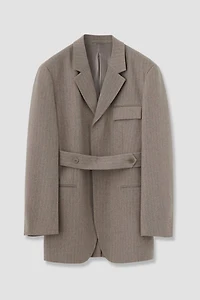 Pure Cashmere Belted Blazer