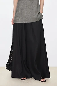 Pure Linen Extra Wide-Leg Trousers