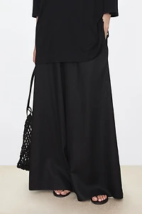 Pure Linen Extra Wide-Leg Trousers