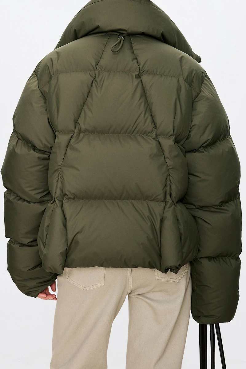 Reversible Stand-Collar Down Jacket