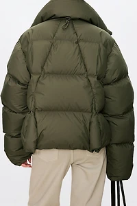 Reversible Stand-Collar Down Jacket