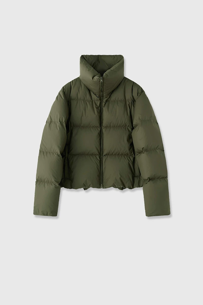 Reversible Stand-Collar Down Jacket