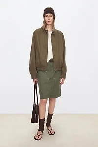 Reversible Pearl Canvas Check Jacket