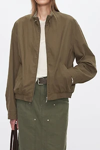 Reversible Pearl Canvas Check Jacket