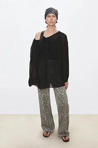Reversible Silk Blouse