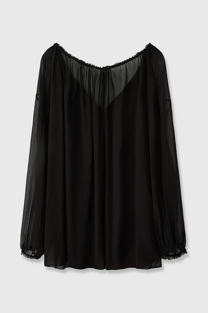 Reversible Silk Blouse