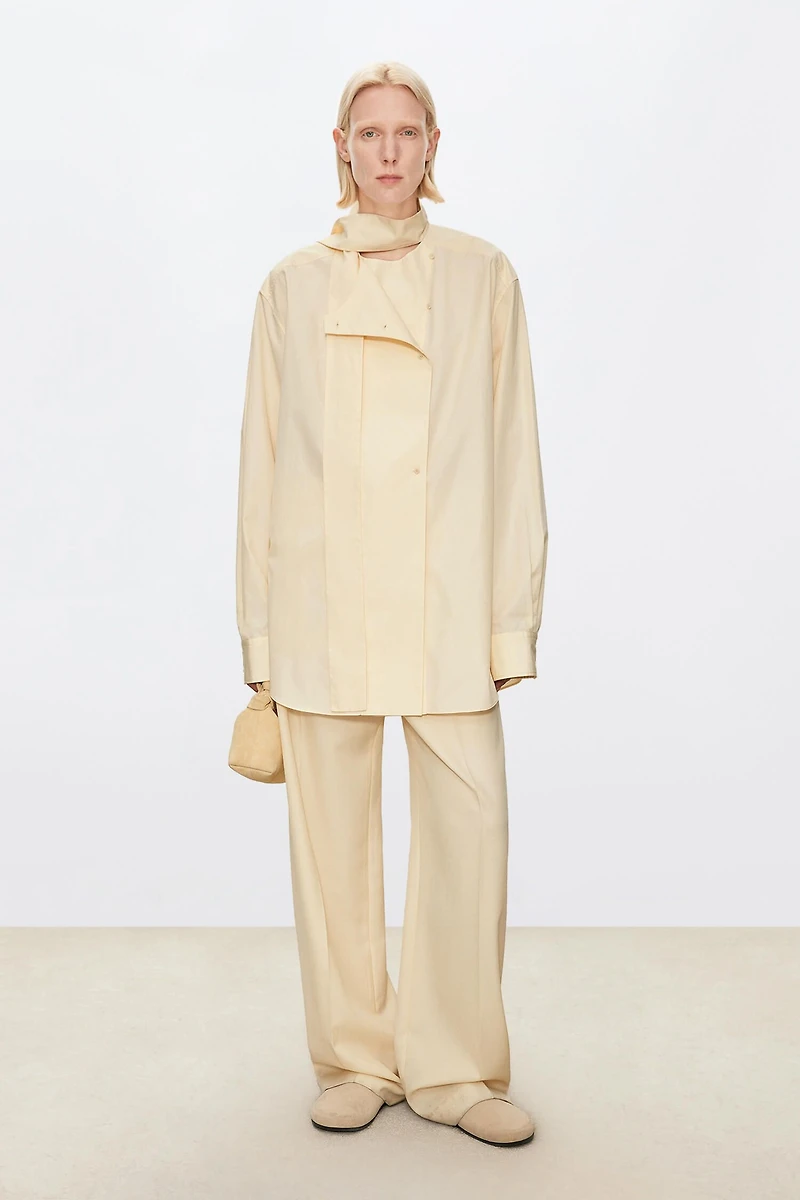 Ribbon-Detail Fashion Shirt